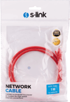 S-Link UTP CAT6 Patch kábel 1m - Piros