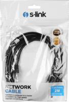 S-Link UTP CAT6 Patch kábel 2m - Fekete