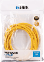 S-Link UTP CAT6 Patch kábel 5m - Sárga