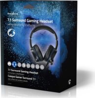 Nedis GHST410BK Vezetékes Gaming Headset - Fekete