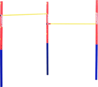 Hudora Dupla Gimnasztikai rúd - Piros/Kék