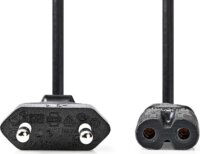 Nedis CEGL11040BK30 220V Hálózati tápkábel 3m - Fekete