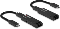 Lindy 43312 USB Type-C 3.2 Extender Optikai üvegszál Jeltovábbító 100m