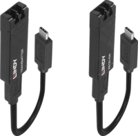 Lindy 43312 USB Type-C 3.2 Extender Optikai üvegszál Jeltovábbító 100m