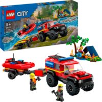 LEGO® City: 60412 - 4x4 Tűzoltóautó mentőcsónakkal