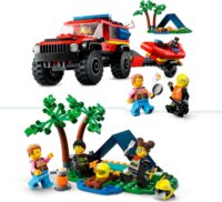 LEGO® City: 60412 - 4x4 Tűzoltóautó mentőcsónakkal