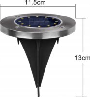 Maclean MCE318 Napelemes Kerti Lámpa - Ezüst