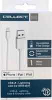 Cellect USB Type-C apa - Lightning apa Adat és töltő kábel - Fehér (1m)