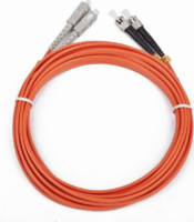 Gembird CFO-STSC-OM2-1M optikai patch kábel ST-SC Duplex 1m - Narancssárga