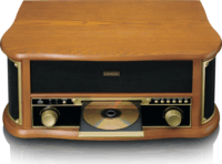 Lenco TCD-2571 Rádió és Bakelit Lemezjátszó - Barna