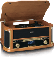 Lenco TCD-2571 Rádió és Bakelit Lemezjátszó - Barna