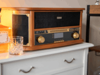 Lenco TCD-2571 Rádió és Bakelit Lemezjátszó - Barna