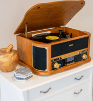 Lenco TCD-2571 Rádió és Bakelit Lemezjátszó - Barna