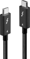 Lindy 31120 Thunderbolt 4 apa - Thunderbolt 4 apa Adat és töltő kábel - Fekete (1m)