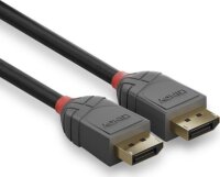 Lindy 36483 Anthra Line DisplayPort 1.4 - DisplayPort 1.4 Kábel 3m - Fekete