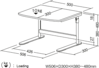 Roline 17.01.1086-1 Állítható állvány nyomtatóhoz vagy laptophoz - Szürke/Fehér