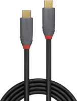 Lindy 36901 USB-C apa - USB-C apa 3.2 Gen 2x2 Adat és töltőkábel - Fekete (1m)
