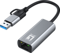 LevelOne USB-0423 USB-C/A apa - RJ45 anya Adapter