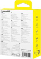 Baseus Golden Contactor Pro 1x USB Type-A / 2x USB Type-C Autós töltő - Fekete (65W)