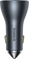 Baseus Golden Contactor Pro 1x USB Type-A / 2x USB Type-C Autós töltő - Fekete (65W)