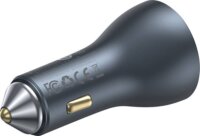 Baseus Golden Contactor Pro 1x USB Type-A / 2x USB Type-C Autós töltő - Fekete (65W)