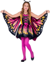 Widmann : Rózsaszín pillangó jelmez szárnyakkal - 158 cm