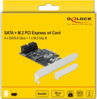 Delock 90396 4x belső SATA/1x M.2 port bővítő PCIe kártya
