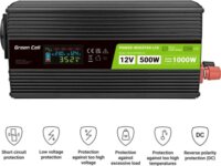 Green Cell INVGC12P500LCD Autós Inverter (12V / 500W)