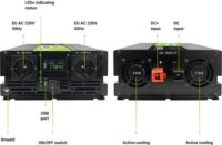 Green Cell INVGC12P2000LCD Autós Inverter (12V / 2000W)