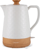 Maestro MR-076 1.8L Vízforraló - Fehér/Fa