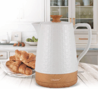 Maestro MR-076 1.8L Vízforraló - Fehér/Fa