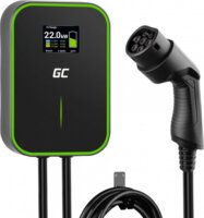 Green Cell EV14 Elektromos autó fali töltő - Fekete (22kW - 32A / 6m Type-2)