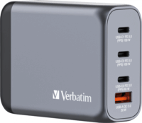 Verbatim 32202 GaN 3x USB-C / USB-A Hálózati töltő - Szürke (100W)