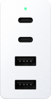 Razer 2x USB Type-C / 2x USB Type-A GaN Hálózati töltő - Fehér (130W)
