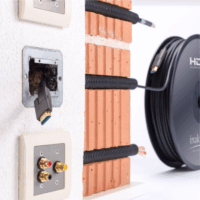 InAkustik Profi HDMI - HDMI 2.0 Száloptikai kábel Micro HDMI adapterrel 30m - Fekete