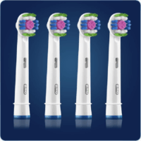 Oral-B EB18-4 3D Elektromos fogkefe pótfej - Fehér (4db)
