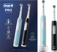 Oral-B Pro Series 1 X-Clean Elektromos fogkefe készlet - Fekete-Kék (2 db)
