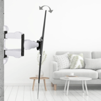 Hama 220838 max. 90" LCD TV/Monitor fali tartó - Fekete (1 kijelző)