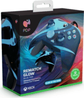 PDP Rematch Glow Adevanced Vezetékes kontroller (Xbox Series X|S/Xbox One/PC) - Kék