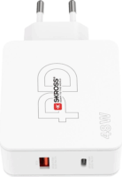 Skross USB Type-C / USB Type-A Hálózati töltő - Fehér (48W)