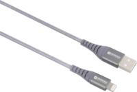 Skross USBC-TO-LIGHT-120-STEEL-1 USB Type-A apa - Lightning apa 2.0 Adat és töltőkábel - Szürke (1.2m)