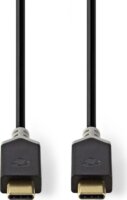 Nedis CCBW64700AT10 USB Type-C apa - USB Type-C apa 3.2 Adat és töltő kábel - Fekete (1m)