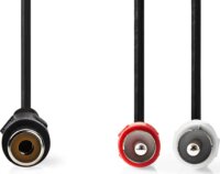 Nedis CAGB24020BK02 RCA anya - 2x RCA apa Kábel (0.2m)