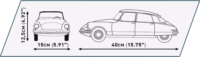 Cobi Citroen DS 19 1956 autó 2233 darabos építőjáték készlet