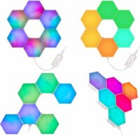 Tracer RGB Ambience Smart Hexagon Fali LED Dekorációs Fénypanel (6db/csomag)