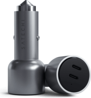 Satechi Dual 2x USB-C Autós töltő - Fekete (40W)