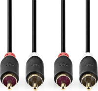 Nedis CABW24200AT05 2x RCA apa - 2x RCA apa Kábel (0.50m)