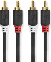 Nedis CABW24200AT05 2x RCA apa - 2x RCA apa Kábel (0.50m)