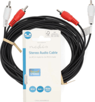 Nedis CAGL24200BK50 2x RCA apa - 2x RCA apa Kábel (5m)