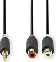 Nedis CABW22250AT02 3.5mm Jack apa - 2x RCA anya Kábel (0.20m)